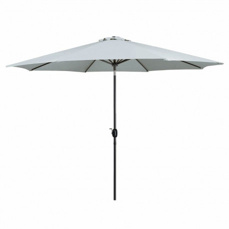 Marbueno Umbrella Steel 8 Ribs D270 cm Polyester White Garden, Pool, Terrace 10484