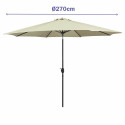 Parasol przeciwsłoneczny Marbueno Beež Ø 270 cm
