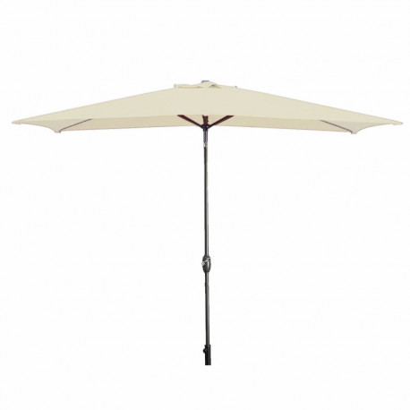 Marbueno Parasol Acero 8 Varillas 200x300 cm Poliéster Beige Jardín, Piscina 10493