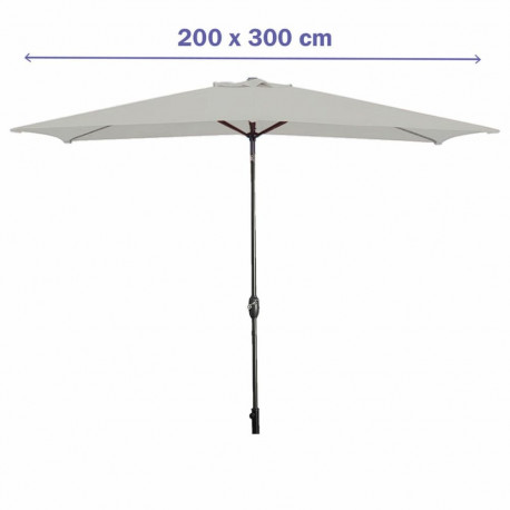 Parasol przeciwsłoneczny Marbueno Valge 200 cm 200 x 300 cm