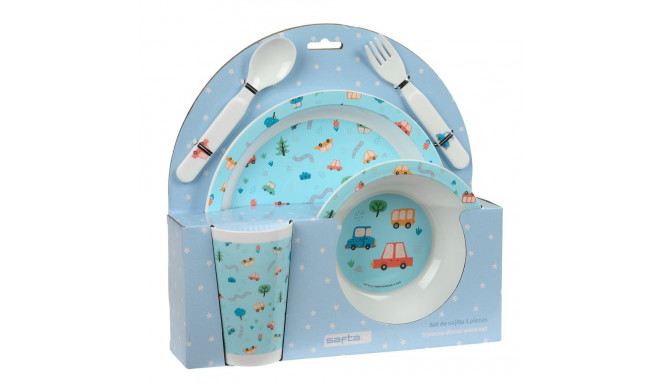 Children's dish set Safta Coches Polyester 26 x 26 x 9 cm