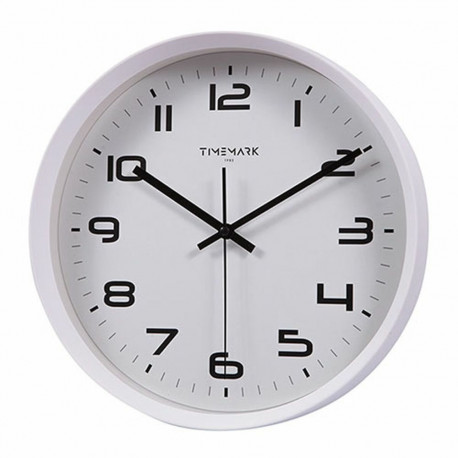 Sienas pulkstenis Timemark Balts 30 x 30 cm