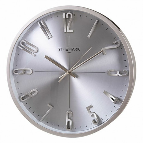 Seinakell Timemark Hõbedane Ø 34 cm