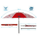 Beach parasol Red Ø 180 cm SPF50+ Navy