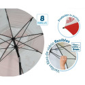 Beach parasol Red Ø 180 cm SPF50+ Navy