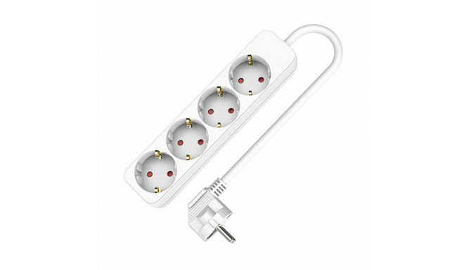 4-socket plugboard without power switch TM Electron (1,5 m)