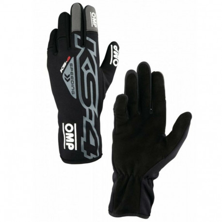 Karting Gloves OMP KS-4 Melns - L