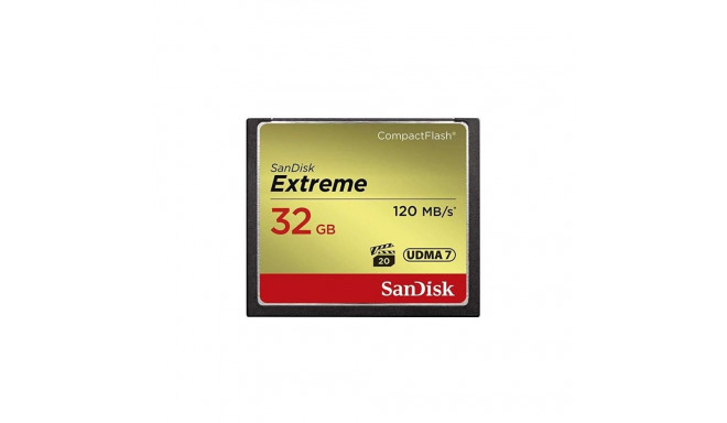 SANDISK BY WESTERN DIGITAL MEMORY COMPACT FLASH 32GB/SDCFXSB-032G-G46