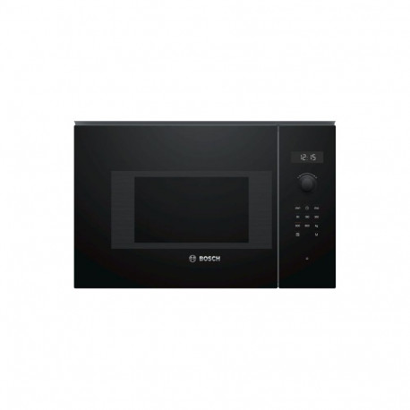 Bosch Microwave Oven BFL524MB0 20 L, Retractable, Rotary knob, Touch Control, 800 W, Black, Built-in