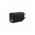 Gembird CHARGER USB 30W 2PORT/TA-UC-PDQC30LCD-BK-01