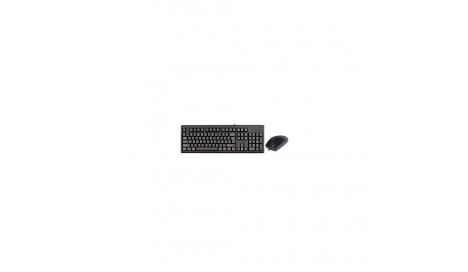 A4Tech klaviatuur + hiir KM-72620D, must (43774)