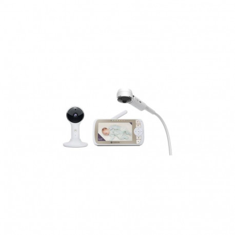 Motorola Full HD Wi-Fi Video Baby Monitor with Crib Mount VM65X CONNECT 5.0" White/Gold