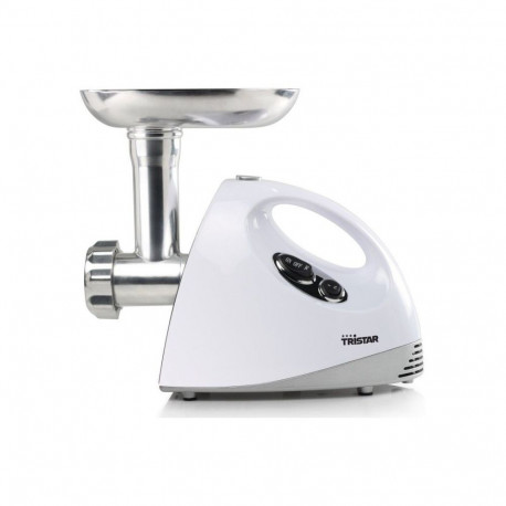 Tristar VM-4210 Meat Grinder White, 3 Stainless steel grinding plates, Aluminum grinder head, Alumin