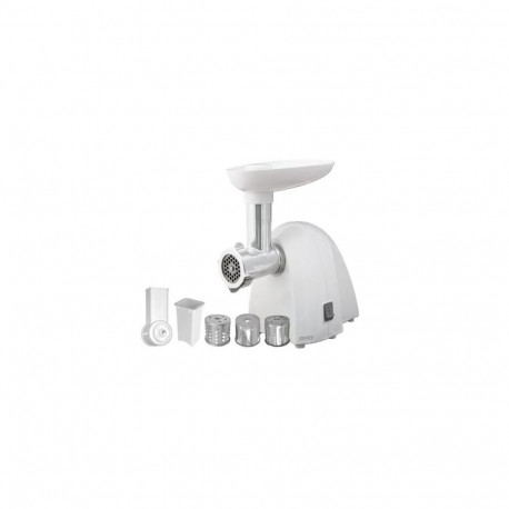 Camry Meat mincer CR 4802 White, 600-1500 W, Number of speeds 1, Middle size sieve, mince sieve, pop
