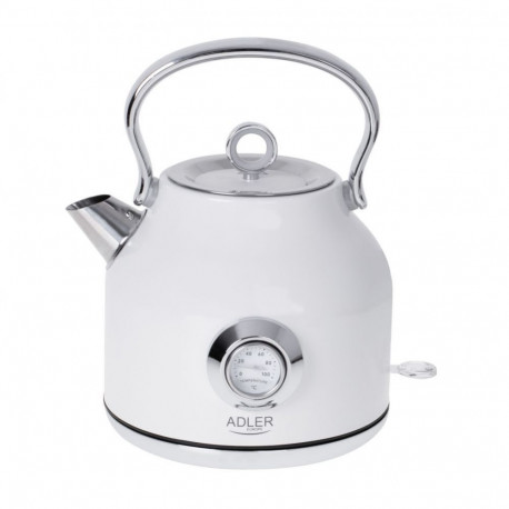 Adler Kettle with a Thermomete AD 1346w Electric, 2200 W, 1.7 L, Stainless steel, 360 rotational bas