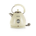 GORENJE K17CLI Standard, Plastic/ metal, Cream, 2200 W, 360 rotational base, 1.7 L