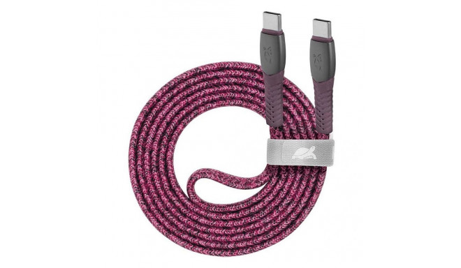 RIVACASE CABLE USB-C TO USB-C 1.2M/RED PS6105 RD12