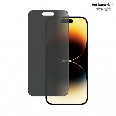 PanzerGlass Screen protector, Apple, iPhone 14 Pro, Glass, Black, Privacy