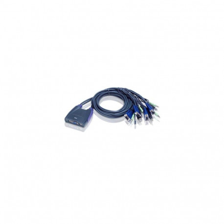 Aten 4-Port USB VGA/Audio Cable KVM Switch
