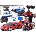 Robot-transformatsioon auto R/C 1:10 punane žestjuhtimine