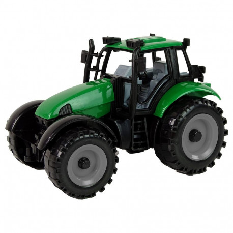 Mały Traktor Rolniczy Farmerski Otwierana Maska Czerwony 13 cm