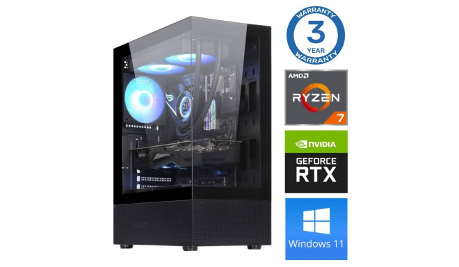INTOP Ryzen 7 5700X 32GB 1TB SSD M.2 NVME RTX5060Ti 16GB WIN11Pro