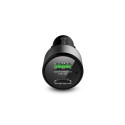 Car charger USB-C PD 45W + USB QC 3.0 18W black