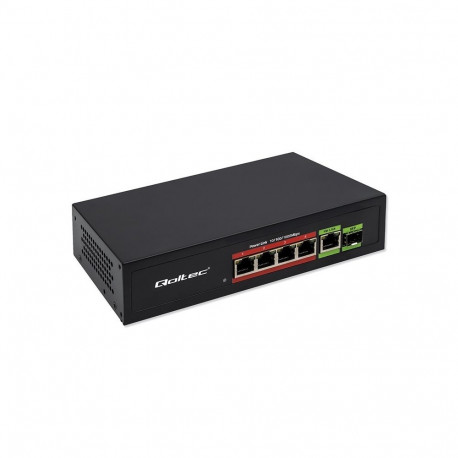 Ethernet PoE kommutaator 4x RJ45 PoE 1x RJ45Upli