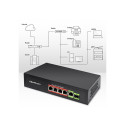 Ethernet PoE SWITCH 4x RJ45 PoE 1x RJ45Upli