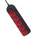 Power strip MCE204 5 sockets with switches Power strip MCE204 5 sockets with switches