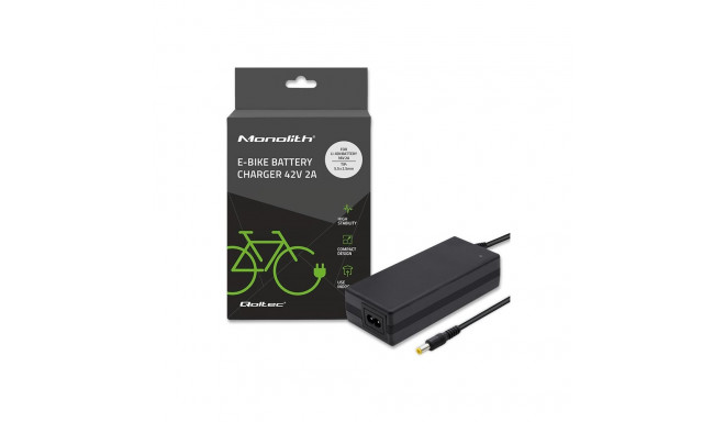 E-bike Charger - Qoltec 50761 36V/42V 2A Black