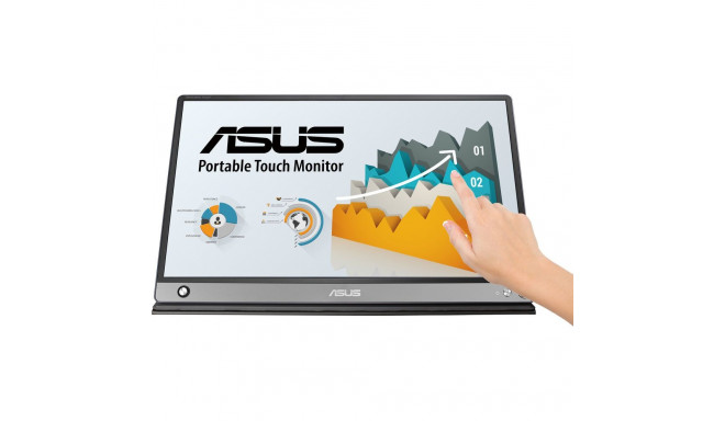 ASUS ZenScreen Touch MB16AMT 15.6" 16:9 Multi-Touch IPS Monitor with smartcase