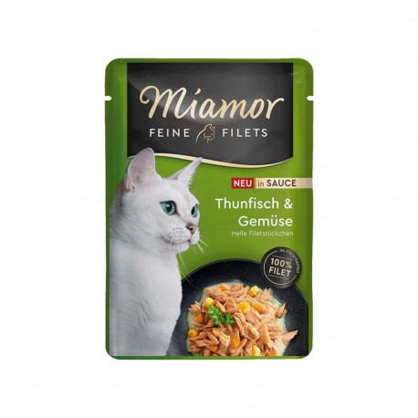 Wet Cat Food - MIAMOR Fine Filets Tuna with Vegetables 100g