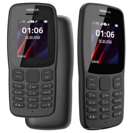Mobile Phone - Nokia 106 TA-1114 DS 1.8" 4MB 800mAh FM Radio Black