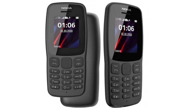 Mobile Phone - Nokia 106 TA-1114 DS 1.8" 4MB 800mAh FM Radio Black