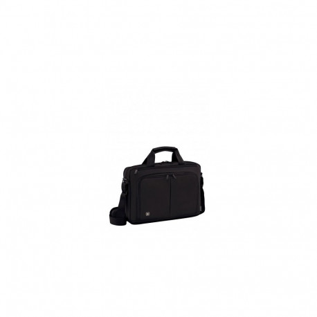 Sülearvutikott Wenger Source 16" Laptop Briefcase with 10" Tablet Pocket, must, 8L, 28x12x41cm 1kg