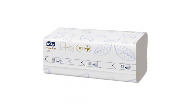 Lehträtik Tork H2 Xpress Multifold kokkusurutud pehme valge 3-paneelne 2- kihiline, 225tk/pk (lehe m