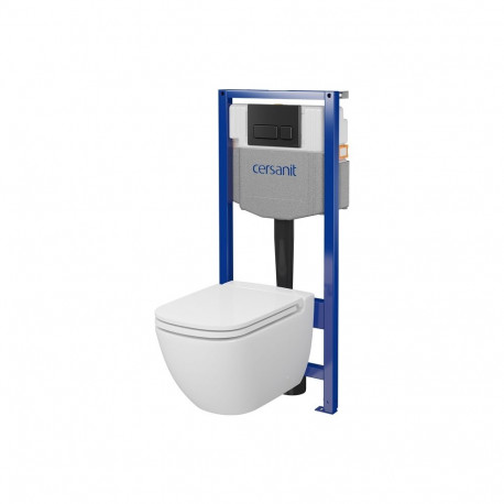 WC komplekt S701-772 raamiga + must matt nupp