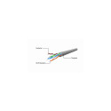 Gembird PP12-1M/Y networking cable Yellow Cat5e U/UTP (UTP)