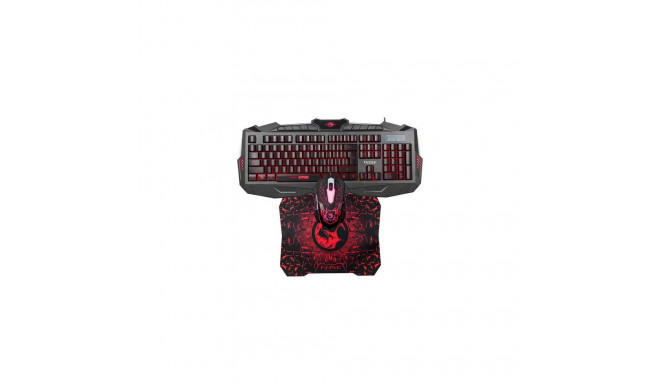 Marvo KM400+G1 keyboard Mouse included Gaming USB Black