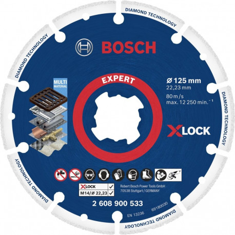 Bosch X-LOCK Dia Cutting Disc 125x22.23mm