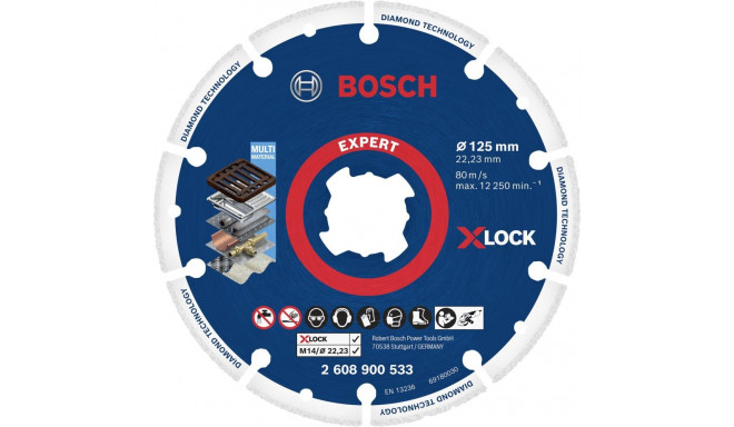 Bosch X-LOCK Dia lõikeketas 125x22.23mm