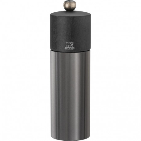 Peugeot Line wood/aluminium salt mill 18 cm graphite