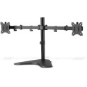 "Monitorhalterung für 2 Monitore 2x 15-32"" 2x 8KG DIGITUS schwarz Standfuß DA-90401"