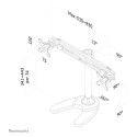 "Tischhalterung für zwei Flachbildschirme bis 30"" (76 cm) 8KG FPMA-D700DD Neomounts"