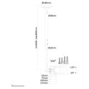 "Deckenhalterung für Flachbildschirme/Fernseher bis 30"" (76 cm) 20KG FPMA-C050SILVER Neomounts"