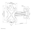 "Neomounts WL40S-840BL12 bewegliche Wandhalterung für 32-55"" Bildschirme - Schwarz"