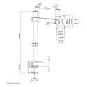 "Full-Motion Tischhalterung für 10-32"" Monitore. höhenverstellbar 8KG FPMA-D540BLACK Neomounts"