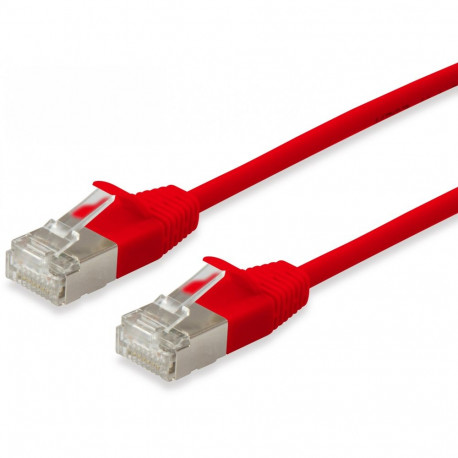 "Equip Patchkabel Cat6A F/FTP 2xRJ45 2.00m rot Slim LSZH Polybeutel"