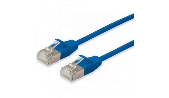 "Equip Patchkabel Cat6A F/FTP 2xRJ45 0.50m blau Slim LSZH Polybeutel"